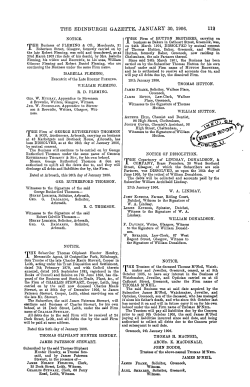 THE EDINBURGH GAZETTE, JANUARY 30, 1906.