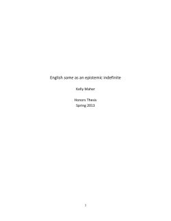 English some as an epistemic indefinite