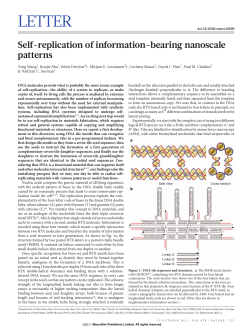 Self-replication of information