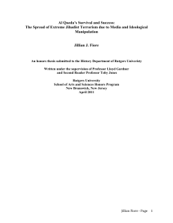 Al Qaeda`s Survival and Success: The Spread of Extreme Jihadist