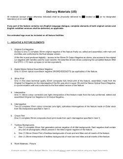 Delivery Materials (US)