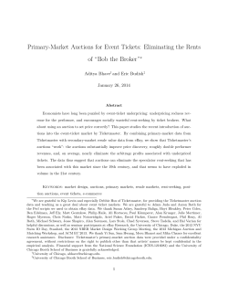 Primary-Market Auctions for Event Tickets