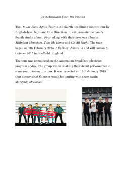 The On the Road Again Tour is the fourth headlining concert tour by