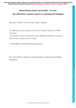 Demystifying animal `personality` (or not): why individual variation