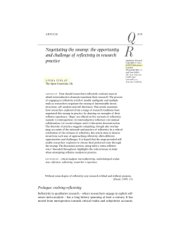 Negotiating the swamp: the opportunity and challenge of