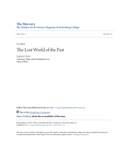 The Lost World of the Past - The Cupola: Scholarship at Gettysburg