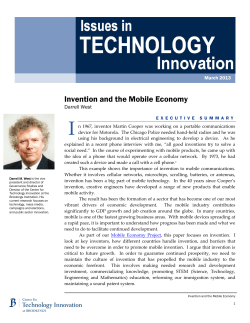 Invention and the Mobile Economy