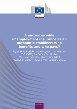 A euro-area wide unemployment insurance as an automatic stabilizer