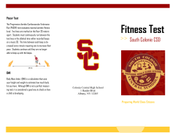 Understanding the Fitness Test