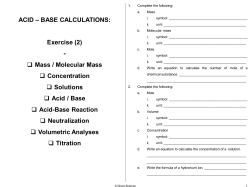 ACIDS AND BASES (2)