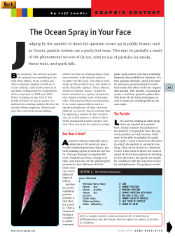 The Ocean Spray in Your Face