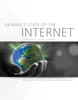 AKAMAI`S STATE OF THE INTERNET