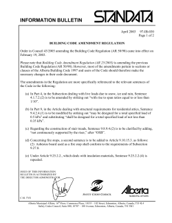 electrical safety - Alberta Municipal Affairs