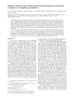 Nucleus-to-Nucleus Gene Transfer and Protein