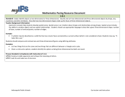Mathematics Pacing Resource Document