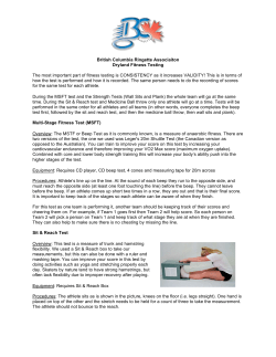 Off-Ice Fitness Testing