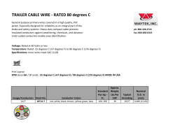 TRAILER CABLE WIRE - RATED 80 degrees C