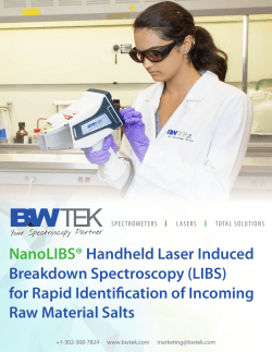 NanoLIBS&reg; Handheld Laser Induced Breakdown