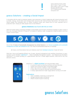 gnarus Solut!ons &ndash; creating a Social Impact