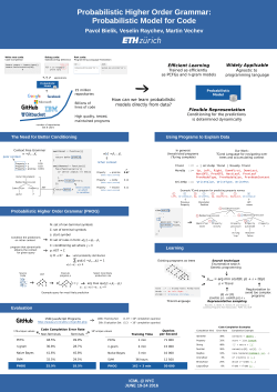 Probabilistic Higher Order Grammar: Probabilistic Model for Code