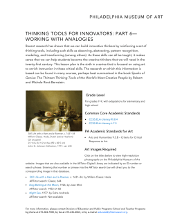 thinking tools for innovators: part 6&mdash; working with analogies
