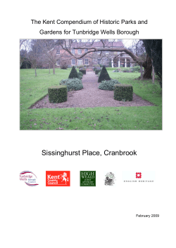 Sissinghurst Place - Kent Gardens Trust