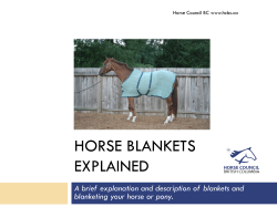 horse blankets explained