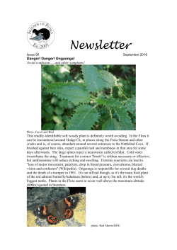 Newsletter - Friends of Flora