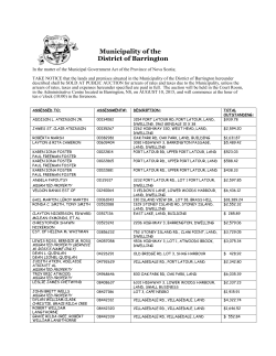 Municipality of the District of Barrington