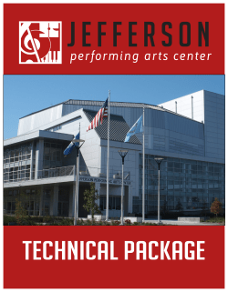 Technical Package () - Jefferson Performing Arts Center