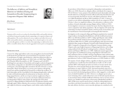 The Influence of Athletic and Nonathletic