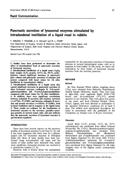 Pancreatic secretion of lysosomal enzymes