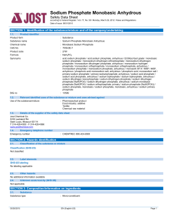 Sodium Phosphate Monobasic Anhydrous