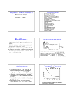 Liquid Hydrogen - UF Physics