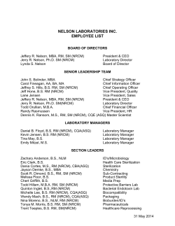 nelson laboratories inc