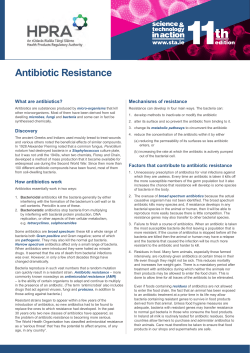 Antibiotic Resistance