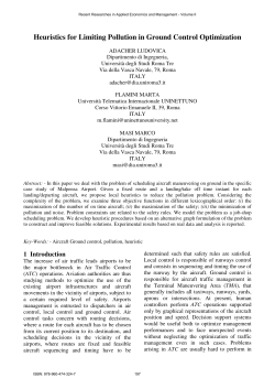 Heuristics for Limiting Pollution in Ground Control