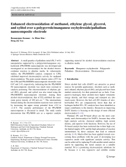 Enhanced electrooxidation of methanol, ethylene glycol, glycerol