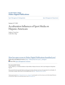 Acculturation Influences of Sport Media on Hispanic