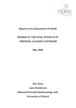 Review of the Fetal Effects of Prenatal Alcohol Exposure