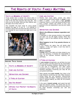 the rights of youth: family matters