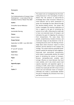 The Problematization of Compact Urban Development