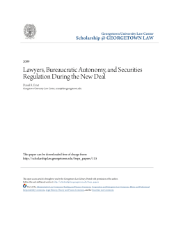Lawyers, Bureaucratic Autonomy, and Securities Regulation During