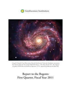 1st Quarter - Smithsonian Institution