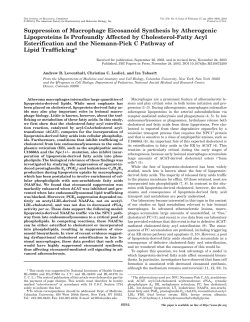 Suppression of Macrophage Eicosanoid Synthesis by