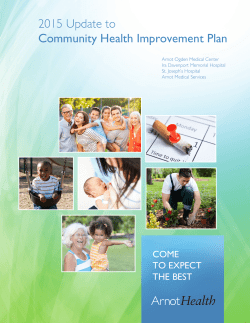 2015 Update to Community Health Improvement Plan