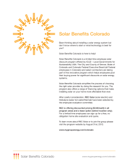Solar Benefits Colorado