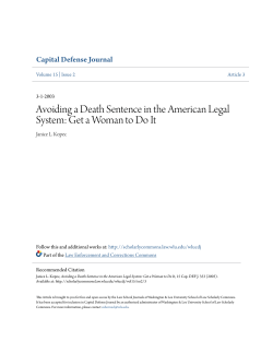 Avoiding a Death Sentence in the American Legal System: Get a