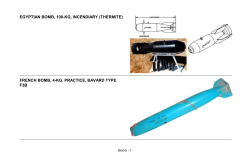EGYPTIAN BOMB, 100-KG, INCENDIARY (THERMITE) FRENCH