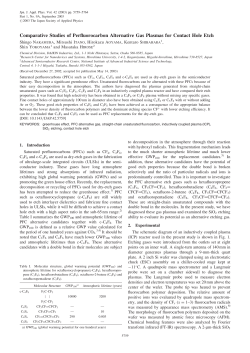 Comparative Studies of Perfluorocarbon Alternative Gas Plasmas for